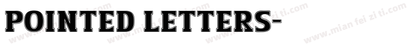 pointed letters字体转换